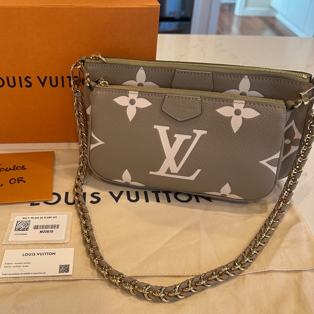 SOLD BRAND NEW Louis Vuitton Multi Pochette Accessoires in Khaki